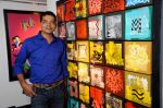 Artist Jaggannath Paul with his work at Khushii art event in Tao Art Gallery on 22nd Nov 2014
